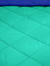 Relaxfeel 250 GSM Premium Luxury 5 Star Microfibre Reversible Soft Plain Quilted 90x100 Inch Double Bed Comforter / Quilt / Duvet / Razai / Rajai ( Green/Blue ) - Free Size, Green / Blue, Microfiber, Rajai, Pack of1